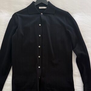 Suit Supply Black Button-Up